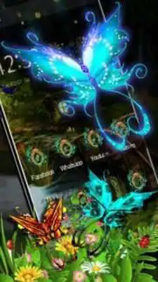 Play 3D Neon Butterfly Theme