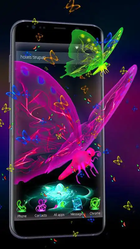 Play 3D Neon Butterfly Theme