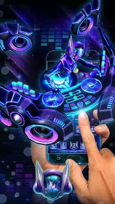Play 3D Neon Hologram DJ Music Theme