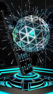 Play 3D neon tech ball theme