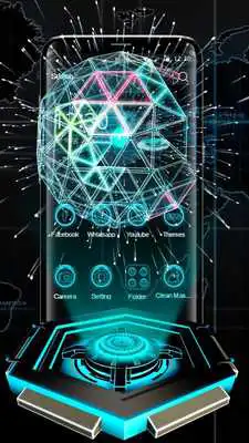 Play 3D neon tech ball theme