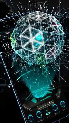 Play 3D neon tech ball theme