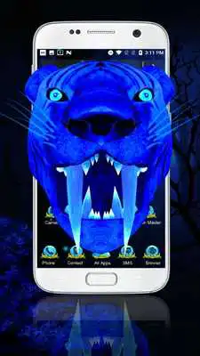 Play 3D Neon Tiger Launcher