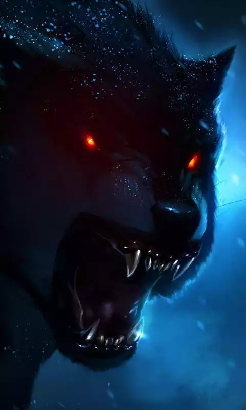 Play 3D Neon Vivid Wolf Theme Wallpapers