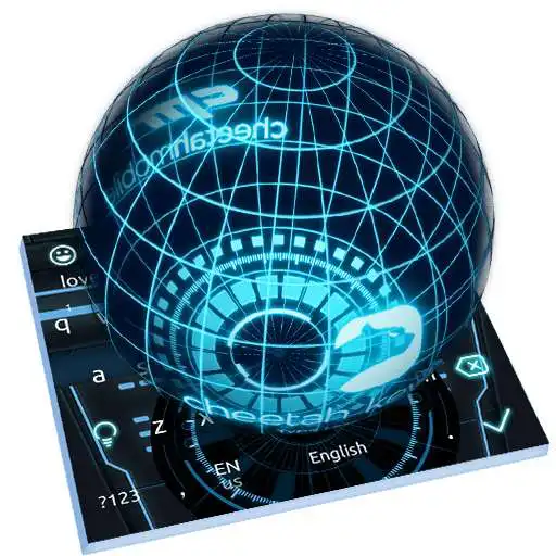 Free play online 3D Next Tech Keyboard Theme  APK