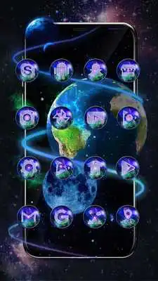 Play 3d parallax Galaxy theme