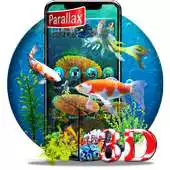 Free play online 3d parallax Koi fish theme APK