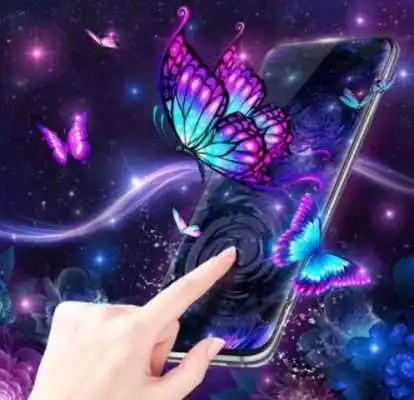 Play 3D Purple Butterfly Theme