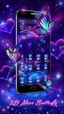 Play 3D Purple Butterfly Theme