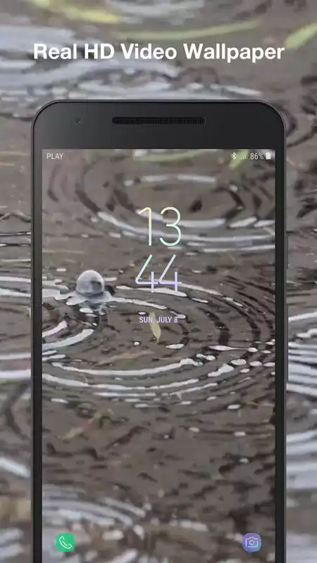 Play 3D Rain Live Wallpaper