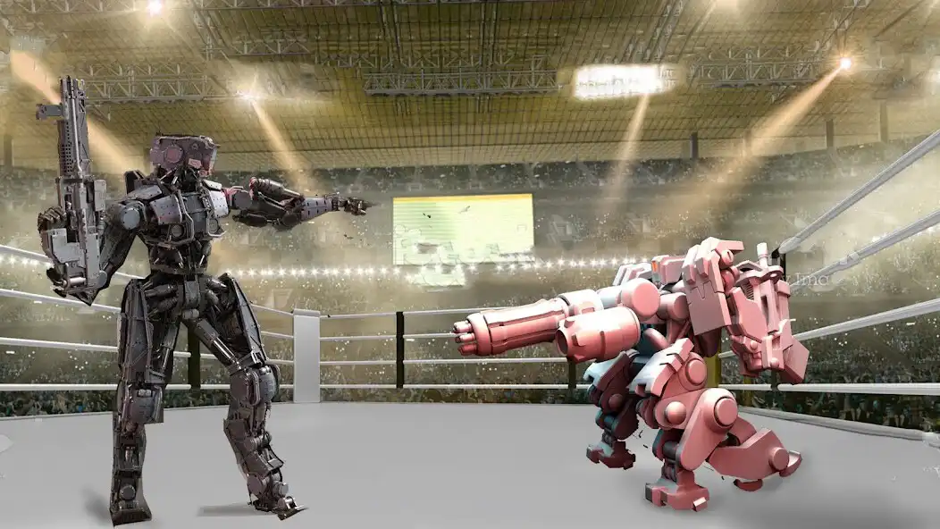 Play 3D Real Steel Robot Ring Fight as an online game 3D Real Steel Robot Ring Fight with UptoPlay