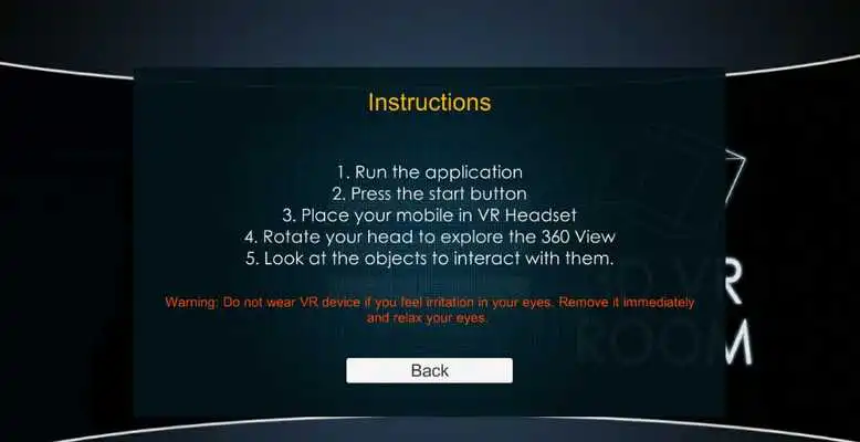 Play 3D Room in Virtual Reality