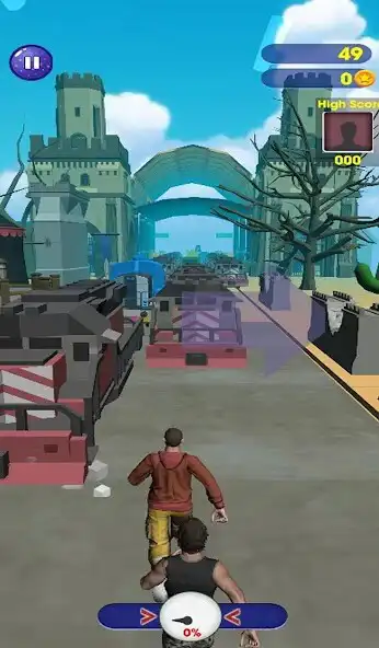 Play 3D Runner Wars as an online game 3D Runner Wars with UptoPlay