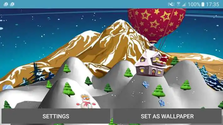 Play 3D Santa Claus Live Wallpaper