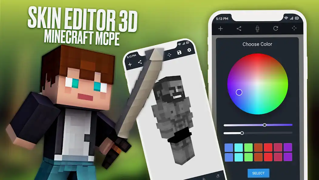Play 3D Skin Maker for Minecraft  and enjoy 3D Skin Maker for Minecraft with UptoPlay