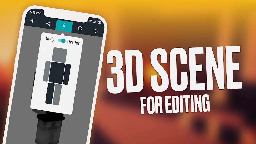 Play 3D Skin Maker for Minecraft as an online game 3D Skin Maker for Minecraft with UptoPlay