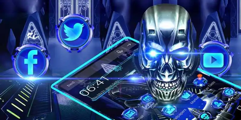 Play 3D Skull HD Theme