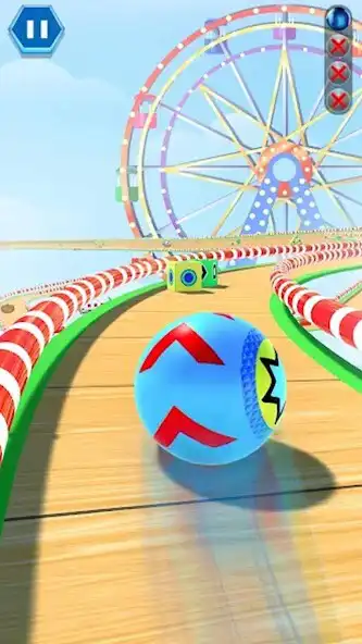 Play 3D Sky Rolling Going Ball Game as an online game 3D Sky Rolling Going Ball Game with UptoPlay