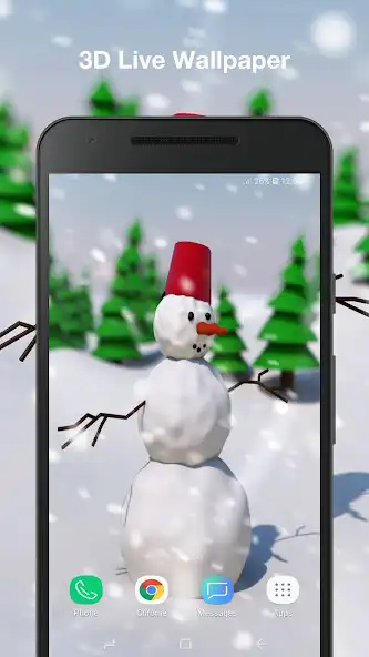 Play 3d Snowman Live Wallpaper Pro  and enjoy 3d Snowman Live Wallpaper Pro with UptoPlay