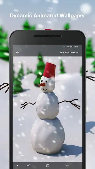 Play 3d Snowman Live Wallpaper Pro as an online game 3d Snowman Live Wallpaper Pro with UptoPlay