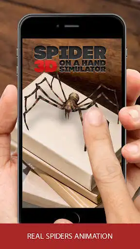 Play 3D spider on a hand simulator prank game as an online game 3D spider on a hand simulator prank game with UptoPlay