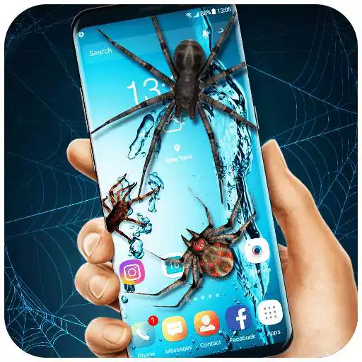 Free play online 3D Spider on Screen Live Wallpaper for Prank  APK