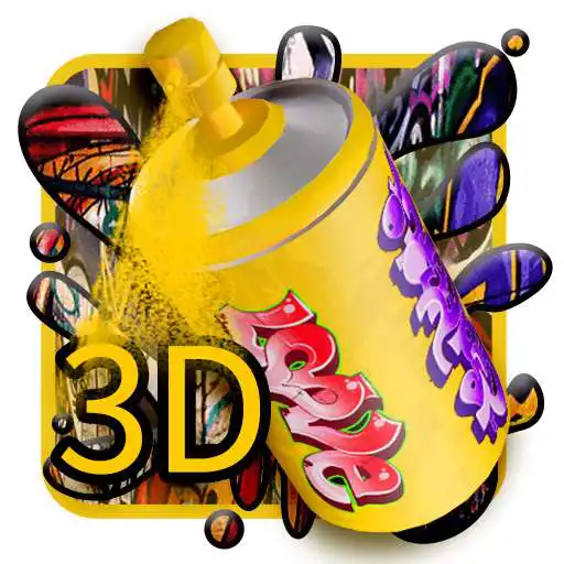 Free play online 3D Street Graffiti Color launcher theme  APK