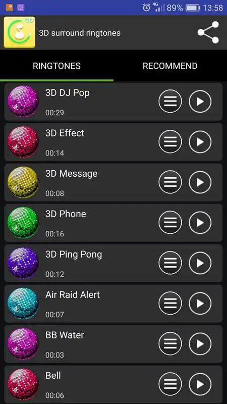 Play 3D Surround Ringtones
