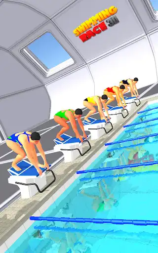 Play 3D Swimming Pool Race  and enjoy 3D Swimming Pool Race with UptoPlay
