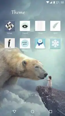 Play 3D Theme - Polar Bear 3D Wallpaper  Icon
