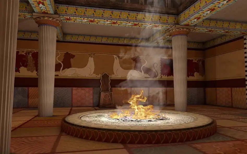 Play 3D tour in Nestors palace as an online game 3D tour in Nestors palace with UptoPlay