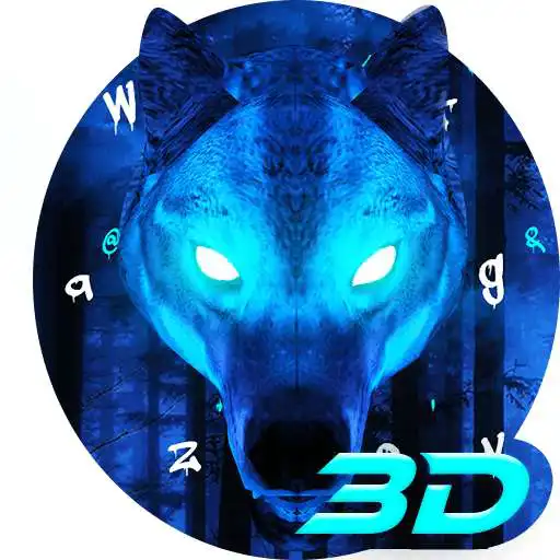 Free play online 3D VR Live Ice Wolf Keyboard Theme  APK