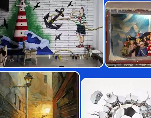 Play 3D wall painting design as an online game 3D wall painting design with UptoPlay
