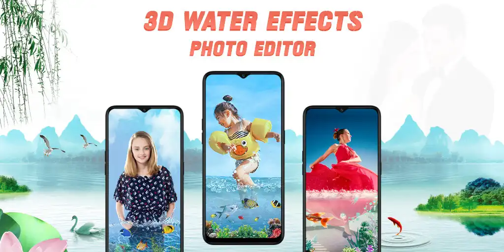 Play 3D Water Effects Photo Editor - Rain Photo Overlay  and enjoy 3D Water Effects Photo Editor - Rain Photo Overlay with UptoPlay