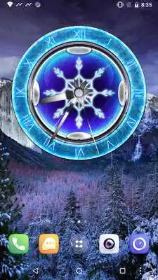 Play 3D Winter Clock Widget