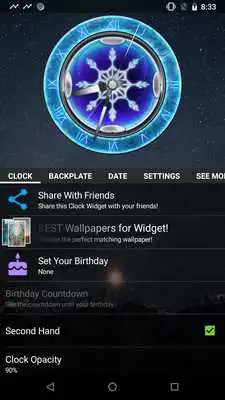 Play 3D Winter Clock Widget