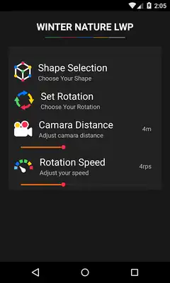 Play 3D Winter Nature LWP