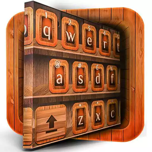 Run free android online 3D Wood Keyboard Theme APK