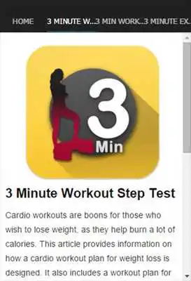 Play 3 Minute Workout Step Test