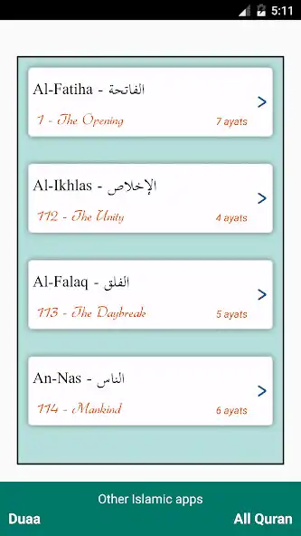 Play 3 "Qul" of Quran  and enjoy 3 "Qul" of Quran with UptoPlay