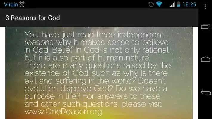 Play 3 Reasons for God Play 3 Reasons for God