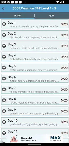 Play 4000 SAT Vocabulary as an online game 4000 SAT Vocabulary with UptoPlay