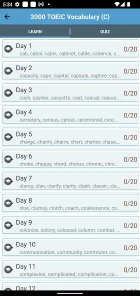Play 4000 TOEIC Vocabulary as an online game 4000 TOEIC Vocabulary with UptoPlay