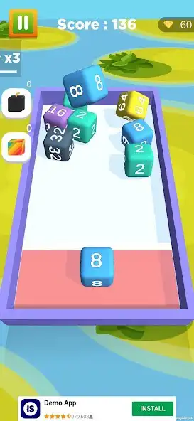 Play 4096 3D Shoot and Merge as an online game 4096 3D Shoot and Merge with UptoPlay