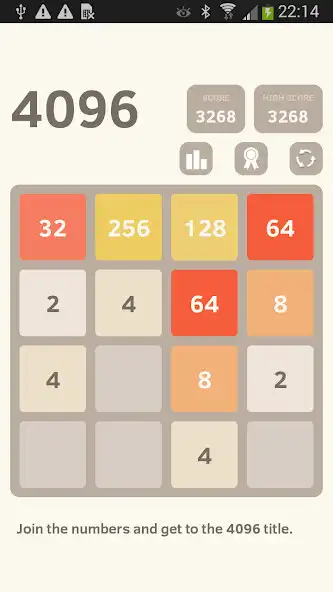 Play 4096 as an online game 4096 with UptoPlay