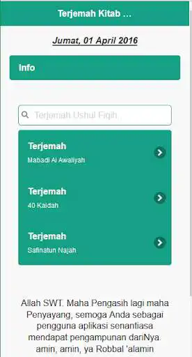 Play APK 40 Koidah Ushul Fiqih  and enjoy 40 Koidah Ushul Fiqih with UptoPlay com.FiiSakata.KaidahUshulFiqih