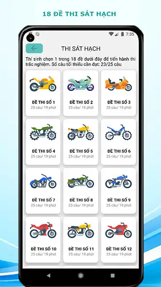 Play 450 Câu học bằng lái xe máy A2 as an online game 450 Câu học bằng lái xe máy A2 with UptoPlay