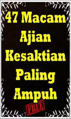 Play 47 Macam Ajian Kesaktian Paling Ampuh