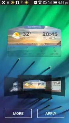 Play 4 day forecast weather clock