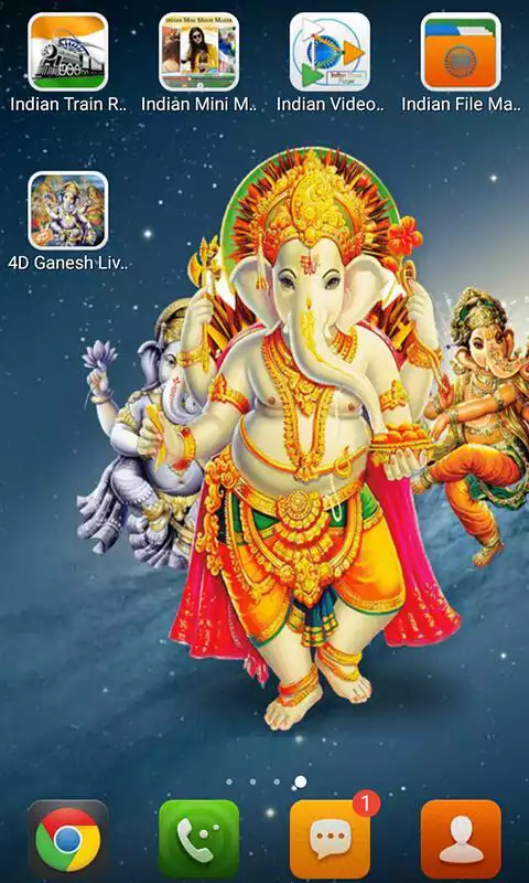 Play 4D God Ganesha Live Wallpaper